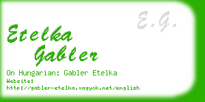 etelka gabler business card